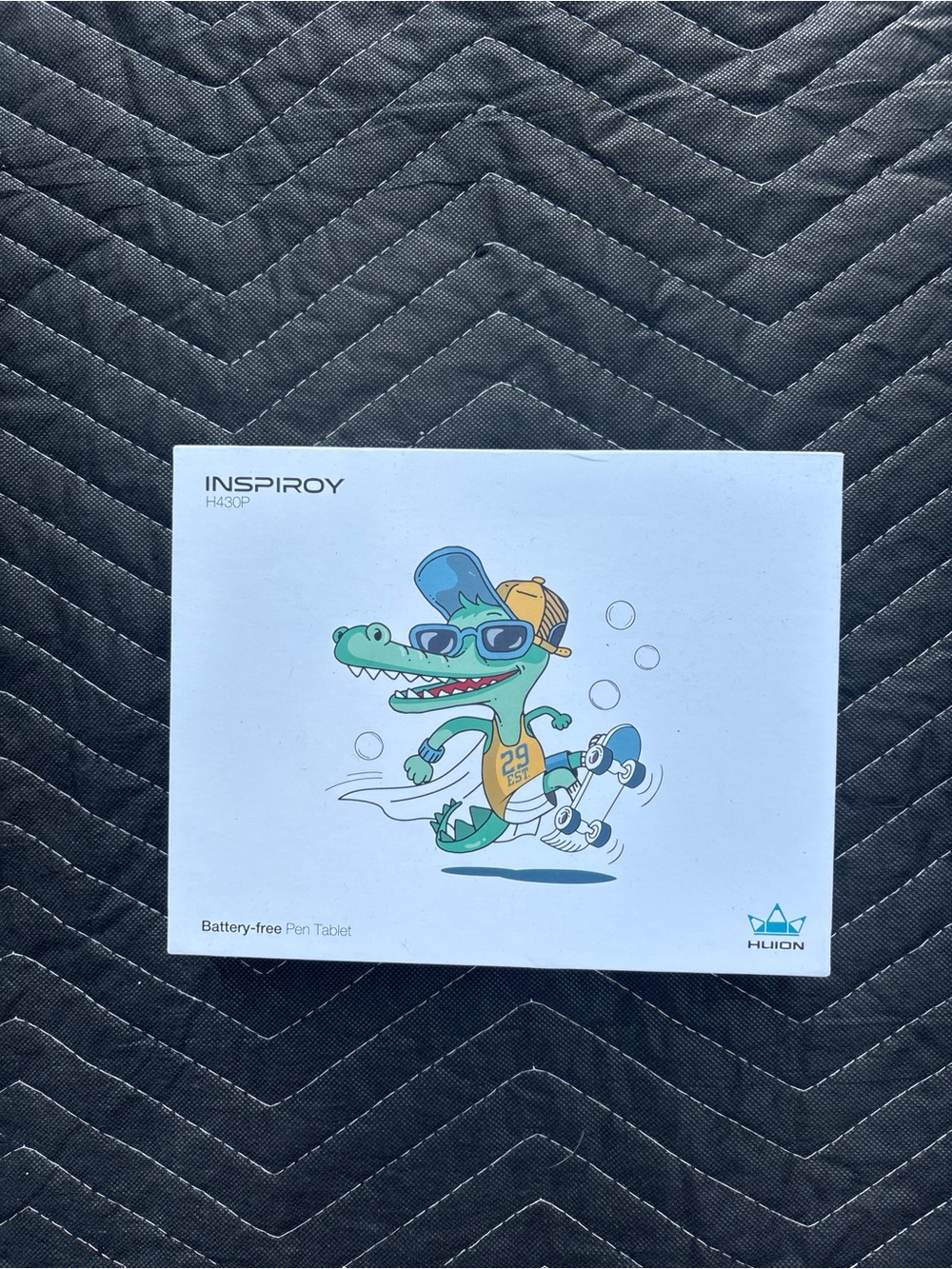 Huion Inspiroy H430P Graphic Pen Tablet - Blue/Green Crocodile Art Box
